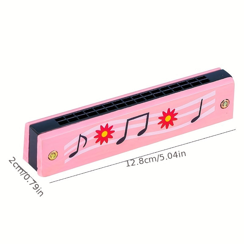 1pc Musical Instrument 16-Hole Harmonica Parent-Child Baby Early Education Toys, Adult Beginners' Musical Instrument Toy (Random Color) Easter Halloween Christmas Gifts