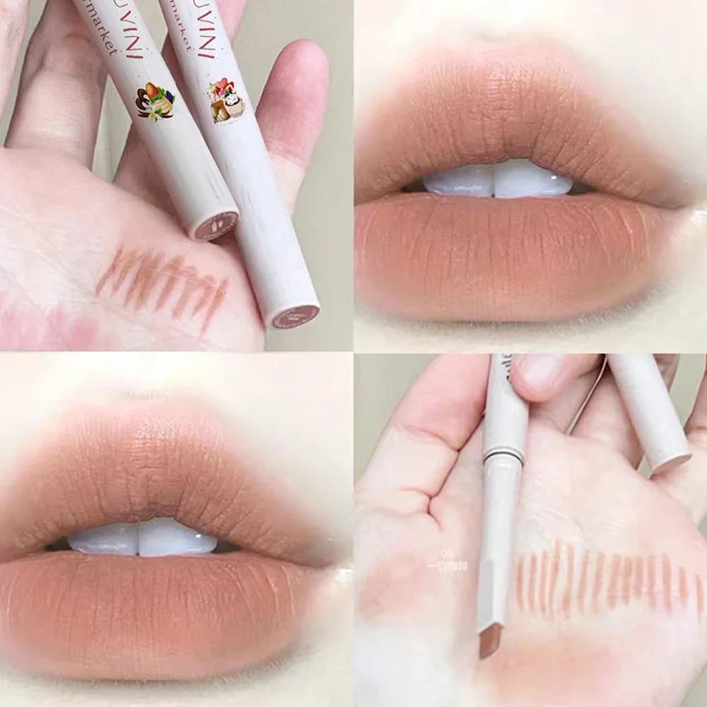 Matte Contour Lip Liner 5 colors Waterproof Lasting Plump Velvet Lipstick Natural Outline Lips Line Pen Lips Makeup Cosmetics