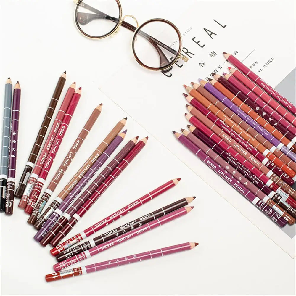 Antifouling Lip Liner Professional Lipstick Pen Precise Waterproof Lip Outline Pencil Lip Makeup Lasting Eyeliner Creamy