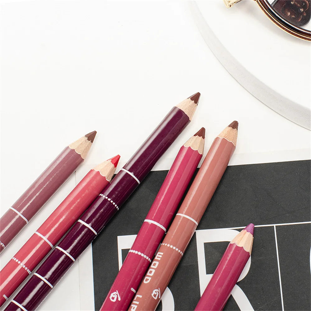 Antifouling Lip Liner Professional Lipstick Pen Precise Waterproof Lip Outline Pencil Lip Makeup Lasting Eyeliner Creamy