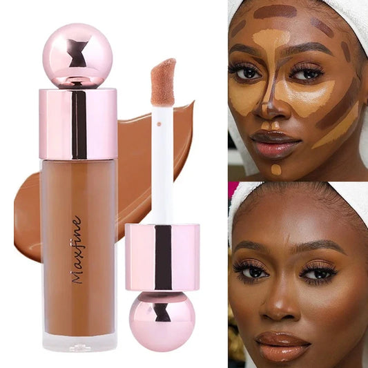 Face Contour Concealer Liquid Concealer Cream Lasting Waterproof Foundation Moisturizing Makeup Base Full Coverage Face Make Up