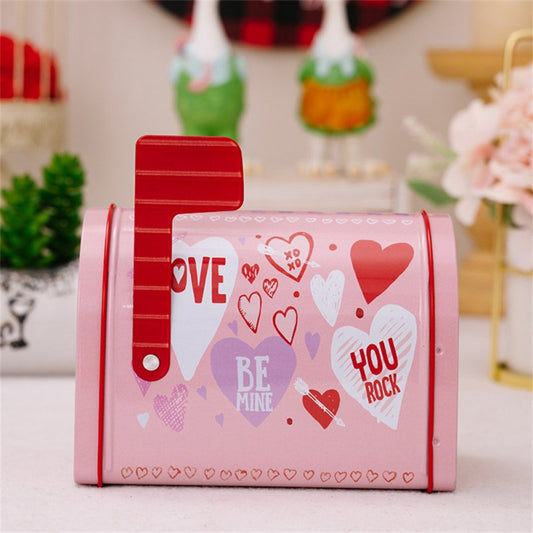 Valentine's Day Boxes, Mailbox Shape Mini Candy Box, Candy Treat Storage Box, Mini Valentines Ornaments, Gifts For Valentine's Day, Weddings pink