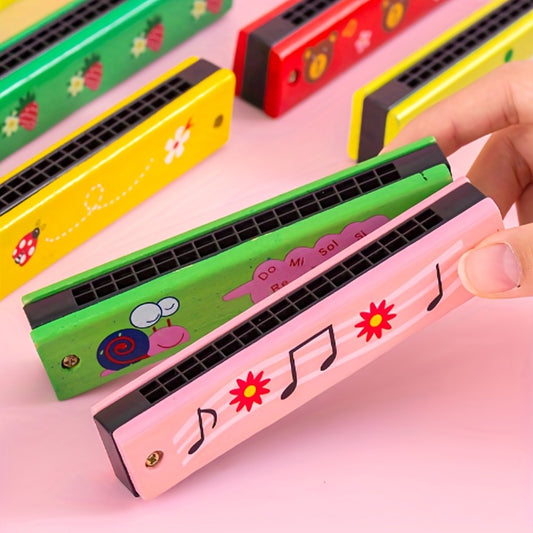 1pc Musical Instrument 16-Hole Harmonica Parent-Child Baby Early Education Toys, Adult Beginners' Musical Instrument Toy  (Random Color) Easter Halloween Christmas Gifts